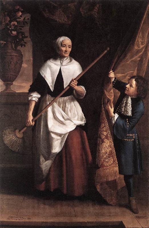 RILEY, John Bridget Holmes, a Nonagenarian Housemaid A oil painting picture